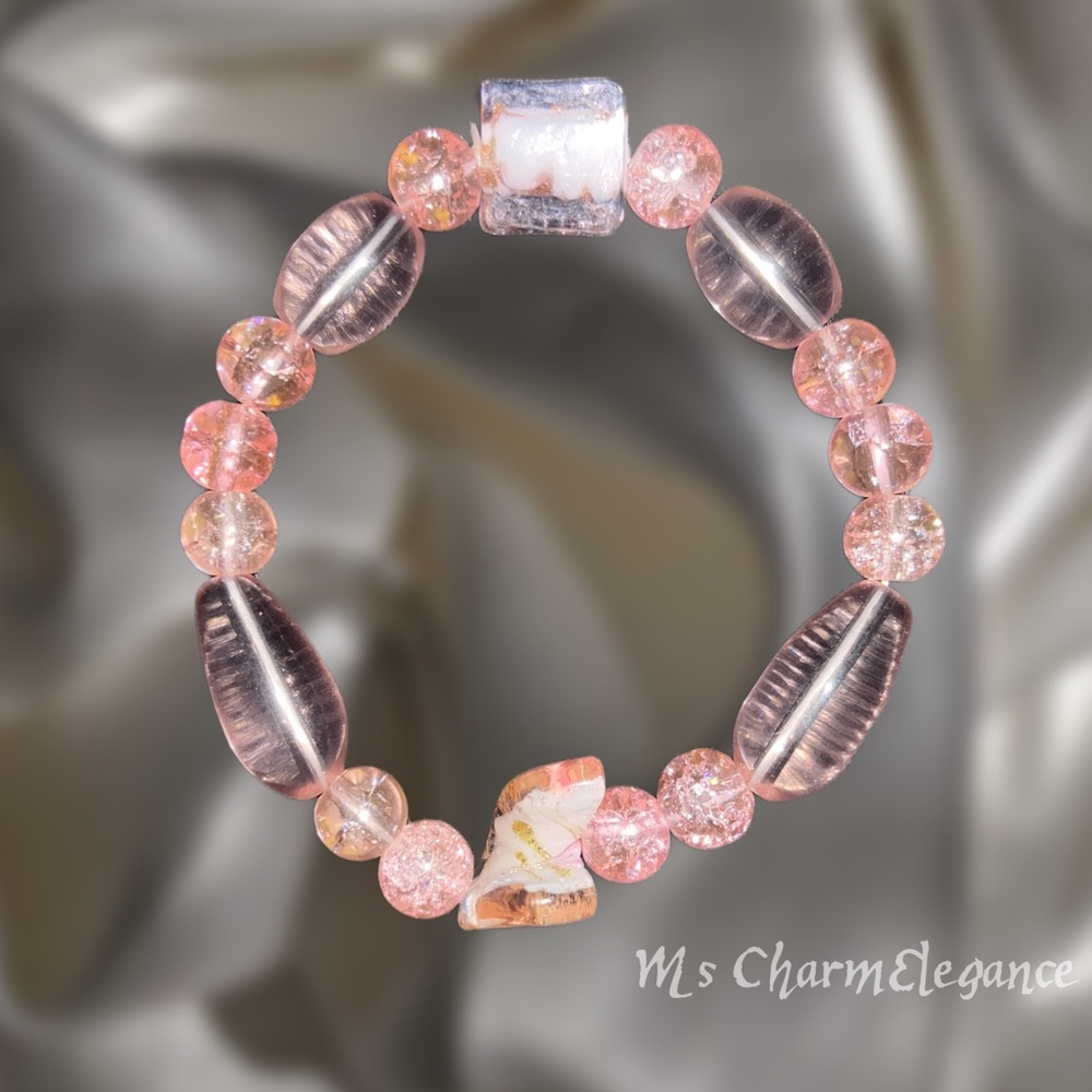 Light Pink Beaded Bracelet